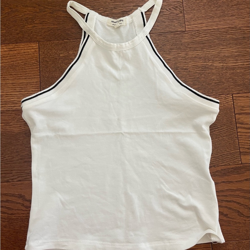 White halter top